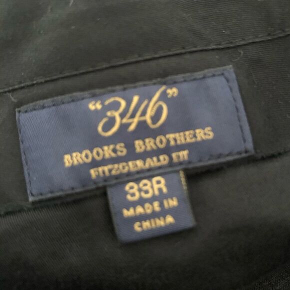 Brooks Brothers Fitzgerald Pinstripe Wool Pant 33R - Picture 2 of 2